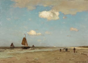 Scena di spiaggia
