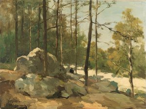 Radura vicino a Barbizon da Jan Hendrik Weissenbruch
