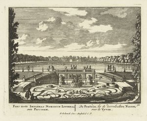Fontana al grande stagno nei giardini di Paleis Het Loo, 1695-1705