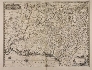 Descrizione del Guienne da Jan Janssonius