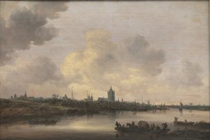 Veduta della città di Arnhem da Jan Josefsz van Goyen