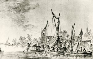 Paesaggio di canale olandese da Jan Josephsz van Goyen