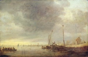 Paesaggio con Fiume e Traghetto, 1646