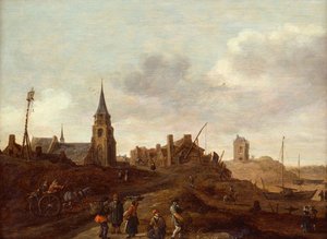 La spiaggia di Scheveningen da Jan Josephsz van Goyen