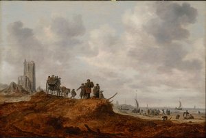 La vecchia chiesa a Egmond aan Zee da Jan Josephsz van Goyen