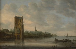 La porta Pelkus vicino a Utrecht da Jan Josephsz van Goyen