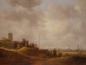 Vista della costa di Egmond Aan See da Jan Josephsz van Goyen