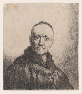 Busto di un vecchio, frontale da Jan Lievens