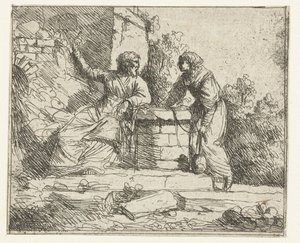Cristo e la donna samaritana da Jan Lievens