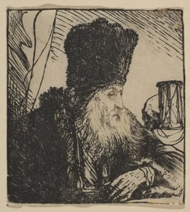 Filosofo con clessidra da Jan Lievens