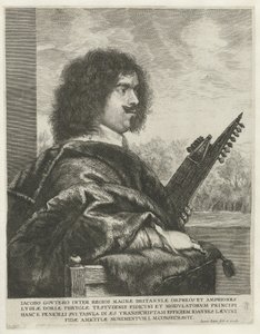 Ritratto del compositore e liutista Jacques Gaultier, 1631-1635 da Jan Lievens