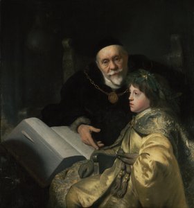 Il principe Carlo Luigi del Palatinato con il suo tutore Wolrad von Plessen in abito storico