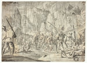 Scena di battaglia da Jan Luyken