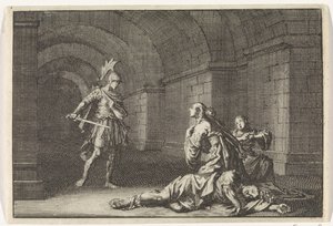 Cesonia con sua figlia uccisa da Lupo da Jan Luyken