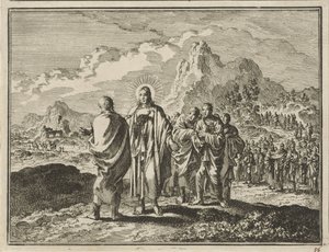 Cristo punisce Pietro da Jan Luyken