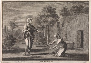 Cristo appare a Maria Maddalena (Noli me tangere) da Jan Luyken