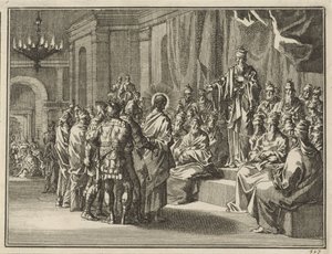 Cristo davanti al sommo sacerdote Anna da Jan Luyken