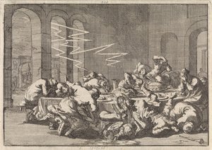Nel villaggio polacco di Perzyn, 23 persone muoiono a causa di un fulmine durante un banchetto di battesimo, 1676