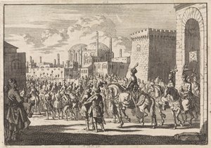 Ingresso del sultano Mustafa II a Costantinopoli, 1695 da Jan Luyken