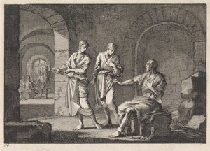 San Giovanni Battista in prigione da Jan Luyken