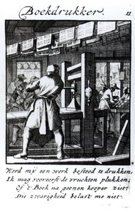Il tipografo, dal libro commerciale 
