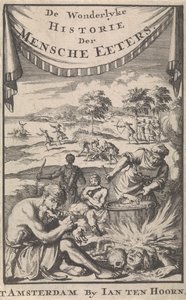 La meravigliosa storia dei mangiatori di uomini di A. Magyrus, 1696 da Jan Luyken