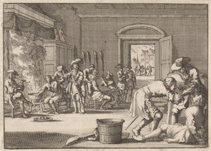 Persecuzione degli ugonotti in Francia, 1685 da Jan Luyken
