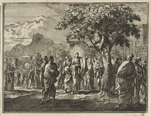 Zaccheo nel fico da Jan Luyken