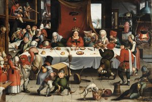 Festa Burlesca, c. 1550 da Jan Mandyn