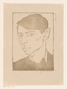 Autoritratto con papillon da Jan Mankes