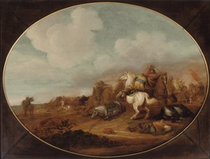 Uno scontro di cavalleria da Jan Martszen de Jonge