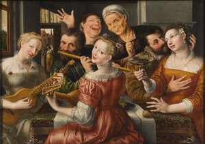 Una compagnia allegra da Jan Massys