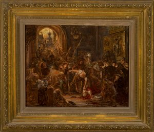 La morte di Tęczyński nella chiesa dei Francescani da Jan Matejko