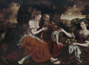 Lot e le sue figlie da Jan Matsys