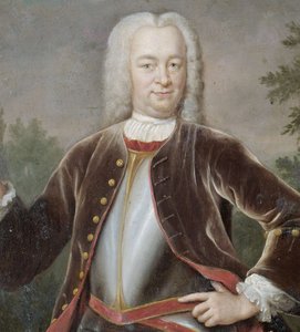 Olandese: Gustaaf Willem barone van Imhoff (1705-50). Governatore generale (1743-50) Ritratto di Gustaaf Willem, barone van Imhoff, governatore generale della Compagnia olandese delle Indie orientali. da Jan Maurits Quinkhard