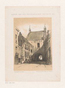 Strada con porta