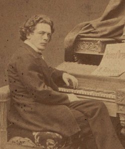 Ritratto del compositore Anton Rubinstein 1829-1894, ca 1860-1870