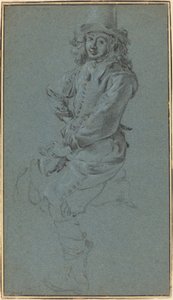 Cavaliere Seduto con il Braccio sui Fianchi da Jan Miel