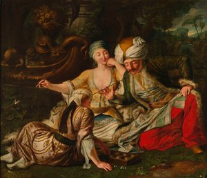 Il gioco del Mangala, prima metà del XVIII secolo da Jan Mock