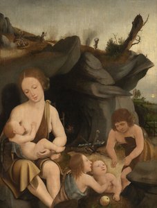 Eva e quattro bambini, c.1520 da Jan Mostaert