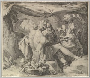 Lot e le sue figlie, ca. 1630 da Jan Muller