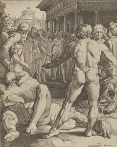 La lotta tra Ulisse e Irus da Jan Muller