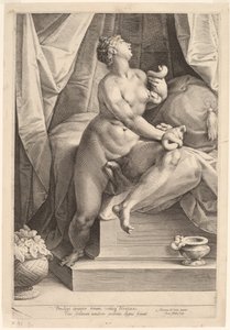 Cleopatra da Jan Muller, after Adriaen de Vries