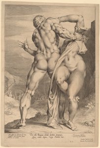 Il ratto di una donna sabina (vista da dietro) da Jan Muller, after Adriaen de Vries