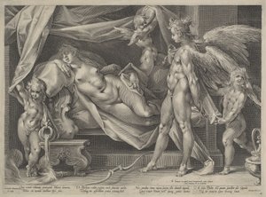 Cupido e Psiche da Jan Muller, after Bartholomaeus Spranger