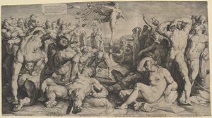 Fortuna che Distribuisce i suoi Doni da Jan Muller, after Cornelis Cornelisz van Haarlem