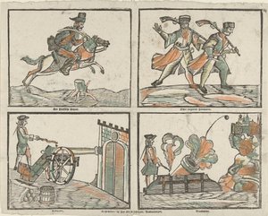 Quattro scene con militari da Jan Nieuwenhuyzen