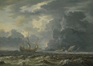 Navigazione in mari agitati da Jan Peeters the Elder