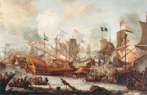 La battaglia di Lepanto da Jan Peeters the Elder