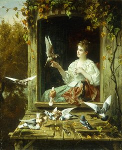 Nutrire gli uccelli da Jan Pieter Portielje